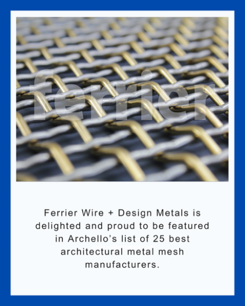 Ferrier Wire + Design Metals on Archello's Top 25 List Ferrier Wire + Design Metals on Archello's Top 25 List